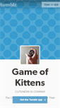 Mobile Screenshot of gameofkittens.tumblr.com