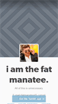 Mobile Screenshot of fatmanatee.tumblr.com