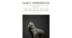 Desktop Screenshot of dailyobsessions.tumblr.com