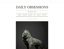 Tablet Screenshot of dailyobsessions.tumblr.com