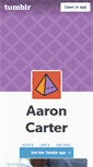 Mobile Screenshot of aaroncarter-artstart.tumblr.com