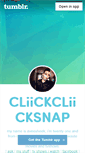 Mobile Screenshot of cliickcliicksnap.tumblr.com