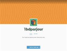 Tablet Screenshot of 1bdparjour.tumblr.com