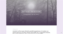 Desktop Screenshot of deviousbehavior.tumblr.com