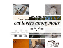 Tablet Screenshot of cat-lovers-anonymous.tumblr.com