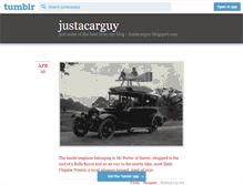 Tablet Screenshot of justacarguy.tumblr.com