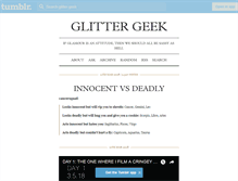 Tablet Screenshot of glitter-geek.tumblr.com