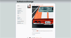 Desktop Screenshot of fortheloveoforange.tumblr.com