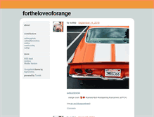 Tablet Screenshot of fortheloveoforange.tumblr.com