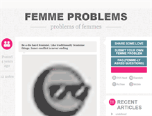 Tablet Screenshot of femmeproblems.tumblr.com