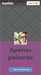 Mobile Screenshot of apenaspalavrasamr.tumblr.com