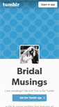 Mobile Screenshot of bridalmusings.tumblr.com