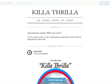 Tablet Screenshot of killathrilla.tumblr.com