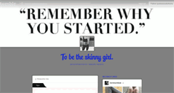 Desktop Screenshot of ijustwannabskinny.tumblr.com