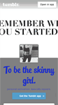 Mobile Screenshot of ijustwannabskinny.tumblr.com