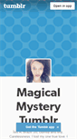 Mobile Screenshot of magicalmysterytumblr.tumblr.com