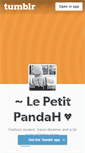 Mobile Screenshot of lepetitpandah.tumblr.com