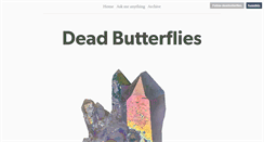 Desktop Screenshot of deadbutterflies.tumblr.com