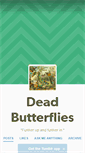 Mobile Screenshot of deadbutterflies.tumblr.com