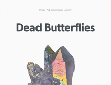 Tablet Screenshot of deadbutterflies.tumblr.com