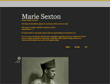 Tablet Screenshot of mariesexton.tumblr.com