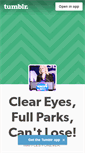 Mobile Screenshot of cleareyesfullparkscantlose.tumblr.com