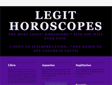 Tablet Screenshot of legithoroscopes.tumblr.com