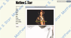 Desktop Screenshot of matthewsstarr.tumblr.com