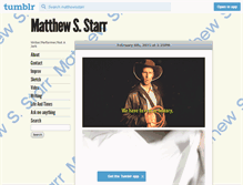 Tablet Screenshot of matthewsstarr.tumblr.com