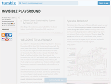 Tablet Screenshot of invisibleplayground.tumblr.com