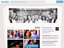 Tablet Screenshot of greys-anatomy-quotes.tumblr.com