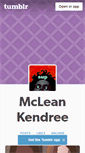 Mobile Screenshot of mcleankendree.tumblr.com