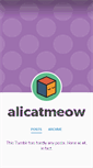 Mobile Screenshot of alicatmeow.tumblr.com