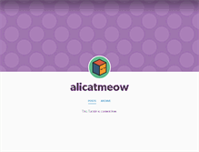 Tablet Screenshot of alicatmeow.tumblr.com