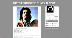 Desktop Screenshot of hotcapricorns.tumblr.com