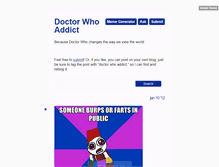 Tablet Screenshot of doctorwho-addict.tumblr.com