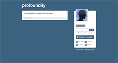 Desktop Screenshot of profoundity.tumblr.com