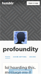 Mobile Screenshot of profoundity.tumblr.com