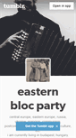 Mobile Screenshot of easternblocparty.tumblr.com