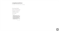 Desktop Screenshot of conspiracyarchives.tumblr.com