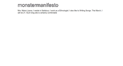 Desktop Screenshot of monstermanifesto.tumblr.com