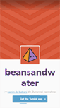 Mobile Screenshot of beansandwater.tumblr.com