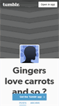 Mobile Screenshot of gingers-love-carrots.tumblr.com