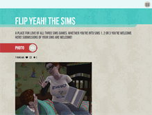 Tablet Screenshot of flipyeahthesims.tumblr.com