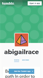 Mobile Screenshot of abigailrace.tumblr.com