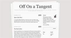 Desktop Screenshot of offonatangent.tumblr.com