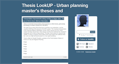 Desktop Screenshot of planningthesislookup.tumblr.com