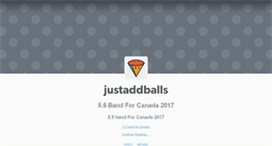 Desktop Screenshot of justaddballs.tumblr.com