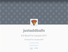 Tablet Screenshot of justaddballs.tumblr.com