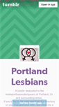 Mobile Screenshot of portlandlesbians.tumblr.com